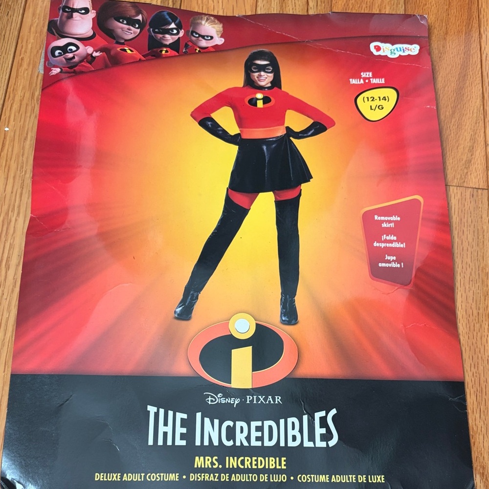 The Incredibles Mrs. Incredible Costume - Red and Black